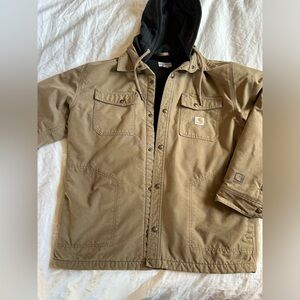 Hooded Carhartt Men's Tan Jacket Quick Duck